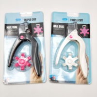 Trancheuse à pointe acrylique en forme de U 6 guides, coupe-ongles à triple coupe
