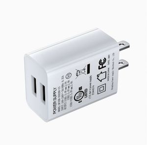 Dual <b>USB</b> 2.1A Fast Charging Head US <b>Plug</b> Charging Block for Mobile Universal Travel Wall Charging - Product Image 6
