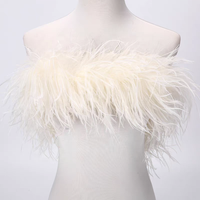 Plume d'autruche à 7 couches pour la décoration de Noël de carnaval Halloween; pour les accessoires de danse de costume de jeu de rôle