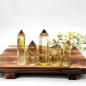 หินคริสตัลซิทรินทรงหอคอยธรรมชาติ ขายส่ง เป็นมิตรกับสิ่งแวดล้อม สำหรับบำบัดรักษา งานแกะสลัก ของตกแต่งห้อง พลังหินมงคล ของขวัญ - Product Image 6