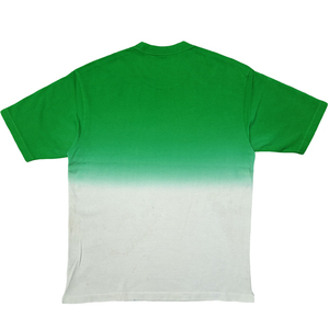 Camiseta de moda informal de dos tonos lavada con ácido para hombre, degradado, transpirable, de secado rápido, sólido, diseño de articulación de dos colores - Product Image 2