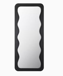 Miroir d'habillage personnalisé de pleine longueur mi-ancien ménage tenture murale en bois debout moderne pour magasin de vêtements verre - Product Image 5