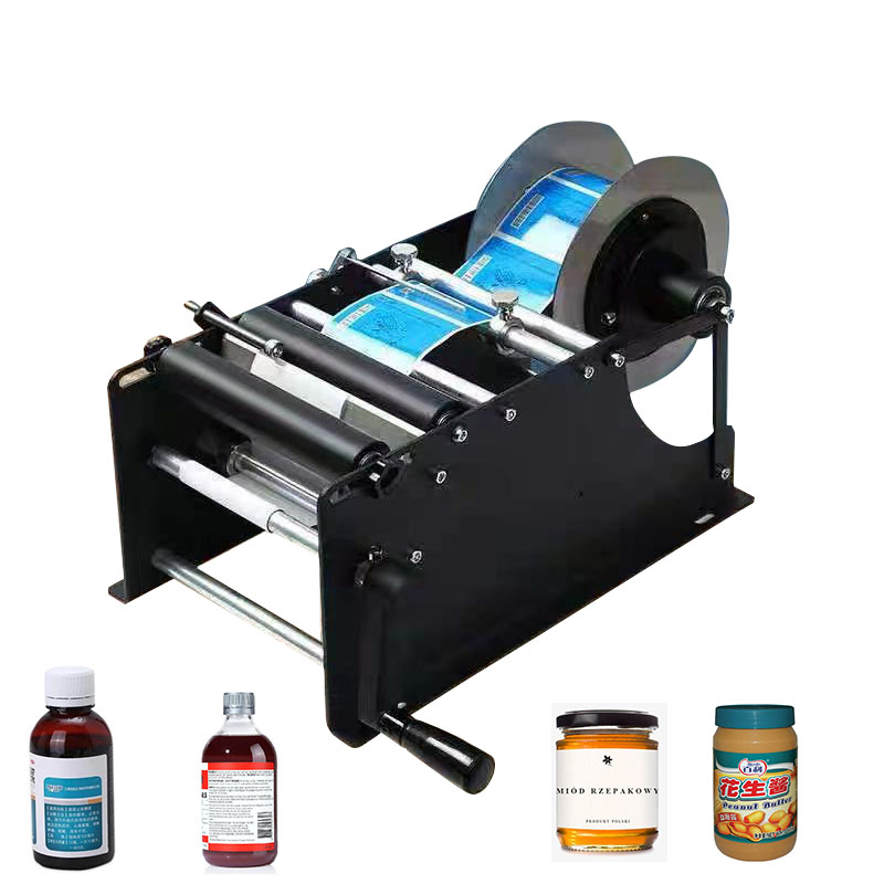 MAKWELL Manual Label Packing Machine Plastic Round Bottle Sticker Labeling Machine