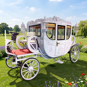 Royal Style Multifunctional Steel <b>Frame</b> Horse Carriage for Indian Wedding and Princess Buggy for Royal Families - Product Image 1