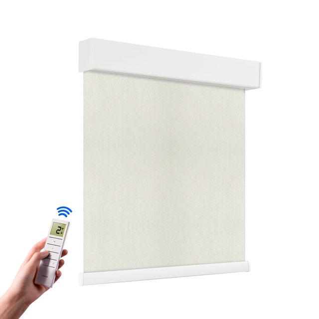 Modern Blackout Smart Blinds Motorized Electric Window Shades Roller Blinds for Hotel With Remote Control Fabric Waterproof