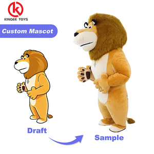 Kinqee Offre Spéciale <span class=keywords><strong>Lion</strong></span> gonflable géant Alex Costume adulte Costume de mascotte gonflable de haute qualité - Product Image 2