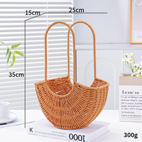 Panier de rangement multifonction en rotin PP tressé à la main, pour la maison, le jardin, décoration moderne, arrangement floral, paniers cadeaux pour mariage