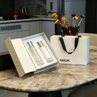 Boîte cadeau de luxe personnalisée à fermeture magnétique, boîte cadeau rigide en papier à couvercle rabattable pour sérum de soin de la peau, cosmétiques UV, perruque