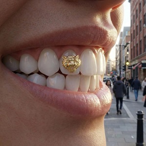 Gemas Dentales de Oro de 18K - Kit de Joyería Dental con Forma de Tigre - Accesorios Importantes - Product Image 3