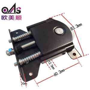 Roulette de porte coulissante en nylon à faible bruit pour armoire, facile à installer, roue convexe en fer noir de 1 mm - Product Image 2