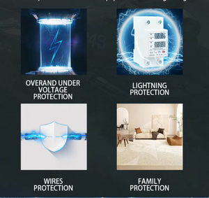 Garantía 2 años Dispositivos de alta protección Dispositivo de protección contra sobrevoltaje y bajo voltaje <span class=keywords><strong>Protector</strong></span> contra sobrevoltaje y bajo voltaje - Product Image 4