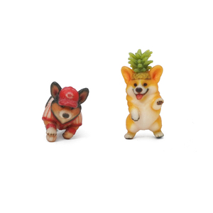 Decoración de Resina con Diseño de Corgi, Béisbol y Frutas, Linda Decoración para el Hogar y el Jardín - Product Image 6