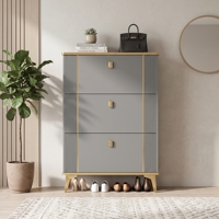 Meuble à chaussures minimaliste tendance à 3 tiroirs pour entrée et salon – Vente en gros