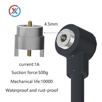 Connecteur magnétique étanche de haute qualité à 2 broches, tête femelle 1,5 mm 2,0 mm, connecteur Pogo Pin doré