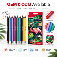 Crayons de couleur pour artistes, fournitures artistiques, ensemble de peinture, kit de dessin, ensemble de crayons à dessiner, boîte de crayons de couleur professionnelle personnalisée, en vrac, LT73414