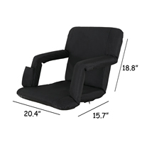 Siège de stade pliable réglable en métal, dossier de haute qualité, chaise de tribune pour événements sportifs et concerts, imperméable et légère
