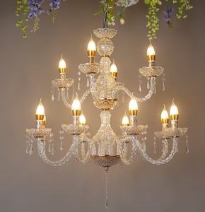 Lampadario a sospensione LED in acrilico di lusso all'ingrosso per ingegneria civile - Ideale per <span class=keywords><strong>matrimoni</strong></span>, hall di hotel, soggiorni e sale da pranzo - Product Image 3
