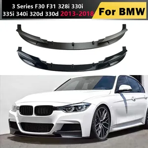 2013-2018 para BMW Serie 3 F30 F31 328i 330i 335i 340i 320d 330d Kit de carrocería de tuning con alerón labial delantero y contorno de parachoques - Product Image 1