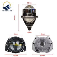 Nouveaux kits de phares bleus RGBW Halo Shroud H4 H7 9005 6000K Angry Eye avec lentille de projecteur Bi-LED nid d'abeille pour Hilux Lander Cruiser