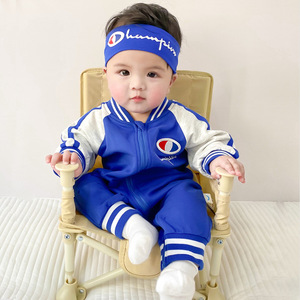 Vestiti per bambini autunno e inverno sport di un pezzo donna <span class=keywords><strong>neonato</strong></span> 6 mesi super carini tutina stile occidentale <span class=keywords><strong>abiti</strong></span> da gita per bambini - Product Image 2