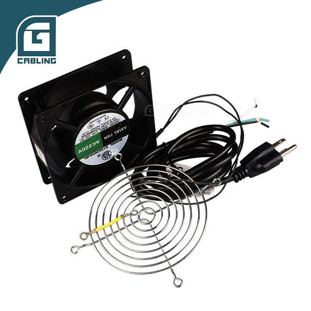 Gcabling Network Communication Equipment Smart Server Rack Accessories Mount Cooling Fan 1u for Data Center Network Racks