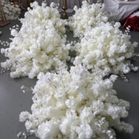 Bunga Sakura Sutra Buatan Tangan IFG Modern Romantis DIY Dekoratif 90cm Putih untuk Pernikahan Natal Wisuda