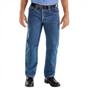 กางเกงยีนส์ผู้ชายทรงสลิมฟิตเอวกลางสไตล์วินเทจสำหรับฤดูใบไม้ผลิ ฤดูร้อน ฤดูหนาว พร้อมกางเกงยีนส์ขายส่งสำหรับผู้ชาย กางเกงยีนส์สั่งตัดสำหรับผู้ชาย - Product Image 3