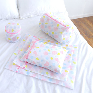 Bolsa de lavandería con estampado de dibujos animados, malla de nailon con cremallera rectangular para lavadora, cuidado de ropa interior y sujetadores - Product Image 2