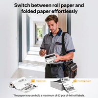 Impresora de Etiquetas Térmicas Phomemo M420, Impresora de Etiquetas de Envío 4x6 Térmica con USB para Oficina en Casa