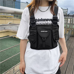 กระเป๋าคาดหน้าอก Tough Slhs Tactical ทำจากไนลอนสีดำอเนกประสงค์ สำหรับขี่มอเตอร์ไซค์ เดินทาง สตรีทแวร์ ใช้ได้ทั้งชายและหญิง - Product Image 4