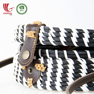 Sac de paille, sac en rotin avec ficelle en plastique fabriqué en gros au Vietnam - Product Image 2