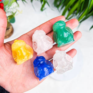 Vente en gros de cristaux naturels, divers matériaux mixtes, quartz clair, améthyste, sculptures, pierres précieuses de guérison pour la décoration de la pièce - Product Image 2