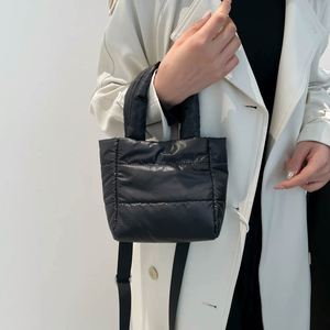 Customized Logo <b>Quilted</b> Handbags Adjustable <b>Single</b> Shoulder Strap Sling Bags Mini Women Puffer Tote Bags - Product Image 5