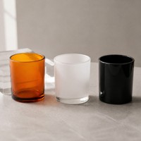 Lot de 200 ml de pots à bougies en verre avec couvercles en bois et emballage personnalisé pour bougies parfumées et cadeaux de mariage
