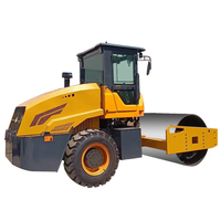 Compacteur routier robuste pour l'industrie de la construction, 12 tonnes, 14 tonnes, à tambour unique, avec siège, prix