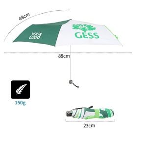 Wholesale Modern Full Printing 21 Inch 8K Ribs Black UV Coating Windproof <b>Umbrellas</b> Customized Logo Printing Auto 3-Fold - Product Image 6