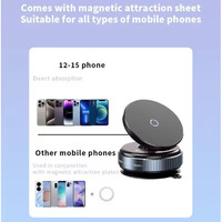 Magsafe Auto Stable Rotation à 360 ° Support magnétique pour mobile Compatible Métal Ventouse d'adsorption sous vide Portable Mobile en plastique