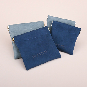 GLAMPKG Suede Cosmetic <b>Lipstick</b> Automatic Closed Bag Makeup Packing Jewelry Pouches - Product Image 4
