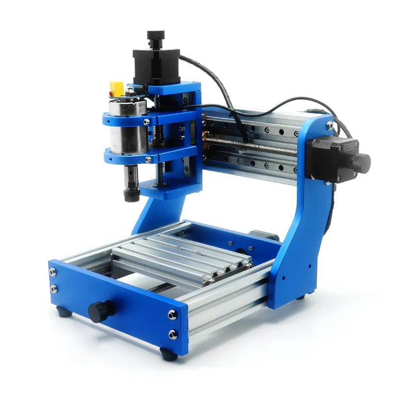 Mini LY CNC Router 1310 PRO Máquina de escultura e gravação em metal completo, pacote montado para fresagem a laser PCB, trilho quadrado opcional