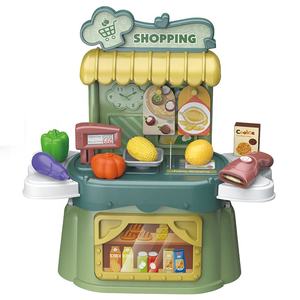 Per bambini 3 in 1 Mini negozio per lo Shopping 24 pz gioco casa giocattolo Set con borsa portatile per bambini regalo di compleanno - Product Image 1