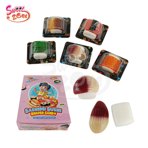 Délicieuses bonbons en forme de sashimi et <span class=keywords><strong>sushi</strong></span>, saveur fruitée, gommes et guimauves moelleuses - Product Image 6