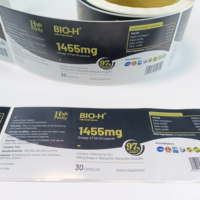 Autocollant adhésif personnalisé en vinyle imperméable pour cosmétiques, impression d'étiquettes sur mesure, emballage industriel, médical et alimentaire