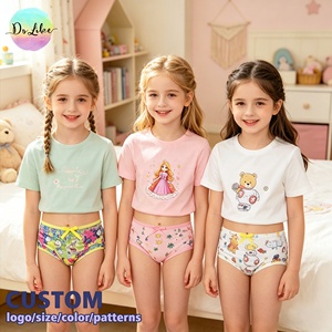 Calzones Tipo Bóxer de Bambú RTS para Niñas, Ropa Interior Infantil, 95% Bambú, Pantalones Cortos para Niñas - Product Image 4