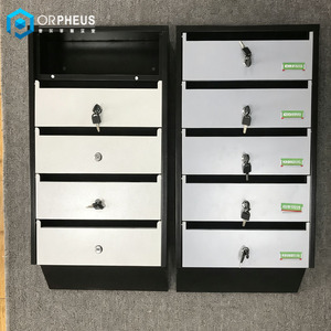 Boîte aux lettres murale A4 avec ouverture en haut pour lettres, pour immeuble d'appartements, avec 5 compartiments - Product Image 2