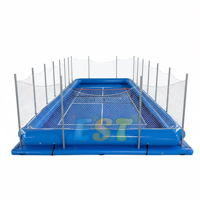Terrain de pickleball gonflable flottant en PVC pour sports nautiques