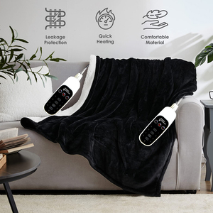 Manta Eléctrica Portátil Microlight con Calefacción Lavable, con Dos Controles de Ajuste de Calor de 20 Niveles - Product Image 4