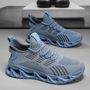 Chaussures de sport décontractées pour hommes, toutes saisons, respirantes, en tissu, à lacets, semelle EVA antidérapante, pour la course à pied et la salle de sport - Product Image 2