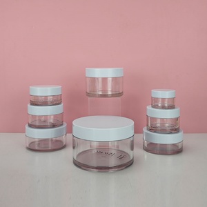 Pot de crème pour le visage de luxe vide en PETG de 0,5 oz, 1 oz, 1,75 oz, 3 oz, 4 oz, 5 oz, 7 oz, 8 oz – Pots en plastique pour crème visage, yeux et corps - Product Image 1