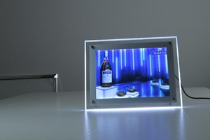 Tablero de menú LED iluminado ultra delgado, Marco acrílico de cristal para uso en interiores, tienda de restaurante, tienda minorista - Product Image 2
