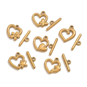Dolphin <b>Toggle</b> Clasp | 18K PVD Stainless Steel OT Jewelry Buckle Connector for DIY <b>Necklace</b> Bracelet Accessories - Product Image 5